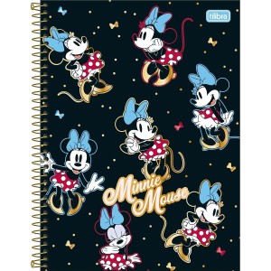 Caderno 10 Matérias Universitário Espiral Minnie Mouse - Tilibra