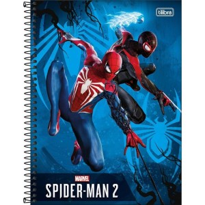 Caderno 1 Matéria Universitário Espiral Spider-Man 2 Game Connect - Tilibra