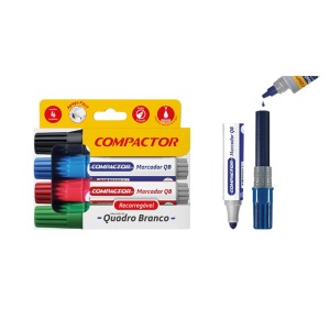 Reabastecedor para Marcador Quadro Branco Vermelho 500 ml - Compactor