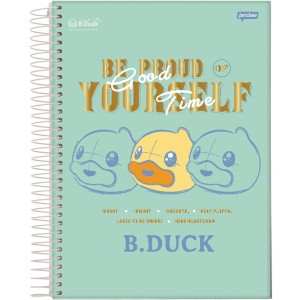 Caderno 10 Matérias Universitário Espiral B-Duck - Jandaia