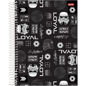 Caderno 1 Matéria Universitário Espiral Star Wars - Jandaia