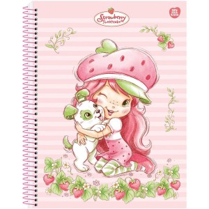 Caderno COLEGIAL 10 Matérias Espiral Moranguinho - Animativa