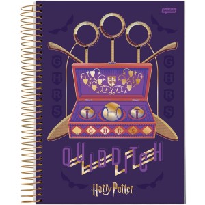 Caderno 1 Matéria Universitário Espiral Harry Potter - Jandaia