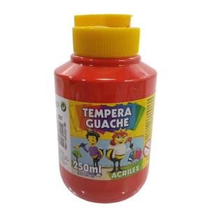 Tinta Guache 250ml Vermelho Fogo - Acrilex