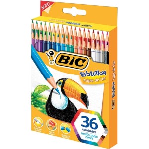Lápis de Cor Evolution - 36 cores - Bic