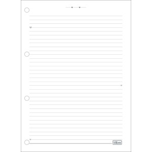 Bloco de Fichário 80 Folhas Universitário Unicórnio - Over The Rainbow - Tilibra