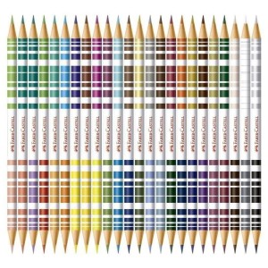Lápis de Cor Faber-Castell 48 Cores – 24 Lápis Bicolor