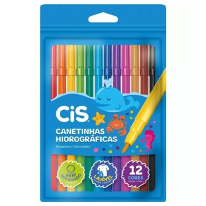 Canetinhas Hidrográficas 12 Cores - CiS