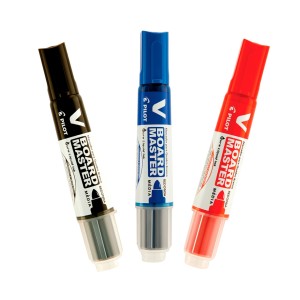 Marcador para Quadro Branco V-Board Master Kit com 3 Cores - Pilot