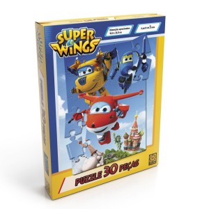 Quebra-cabeça 30 peças - Super Wings - Grow